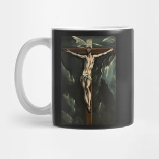 El Greco, Christ on the Cross, 1610, Art Print, Domḗnikos Theotokópoulos, Crucifixion Mug